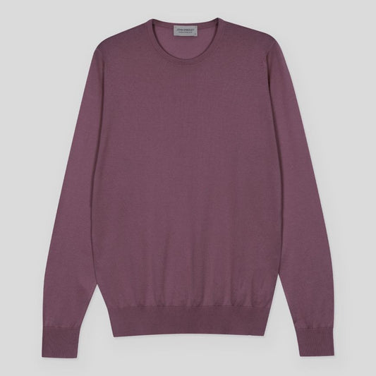 JSY HATFIELD Men Sea Island Cotton Pullover Amaranth